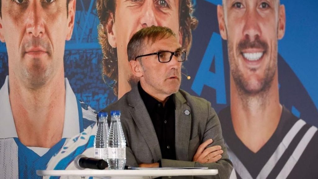 Fran Garagarza en rueda de prensa