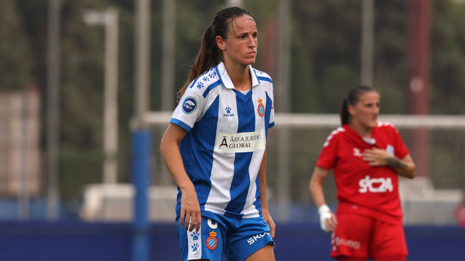 Mar Torras en un partido del Rcd Espanyol femenino