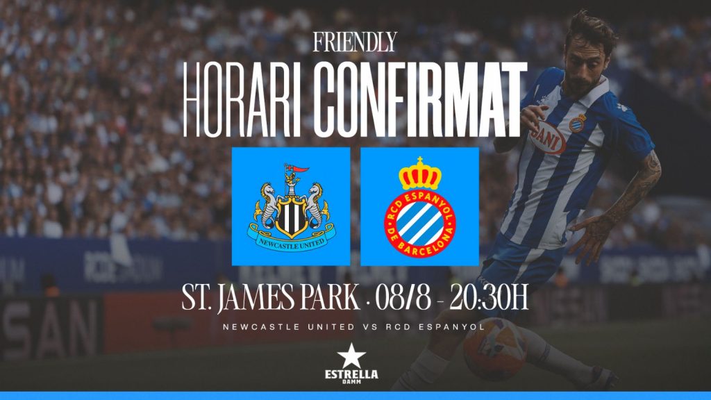 partido amistoso entre newcastle y espanyol