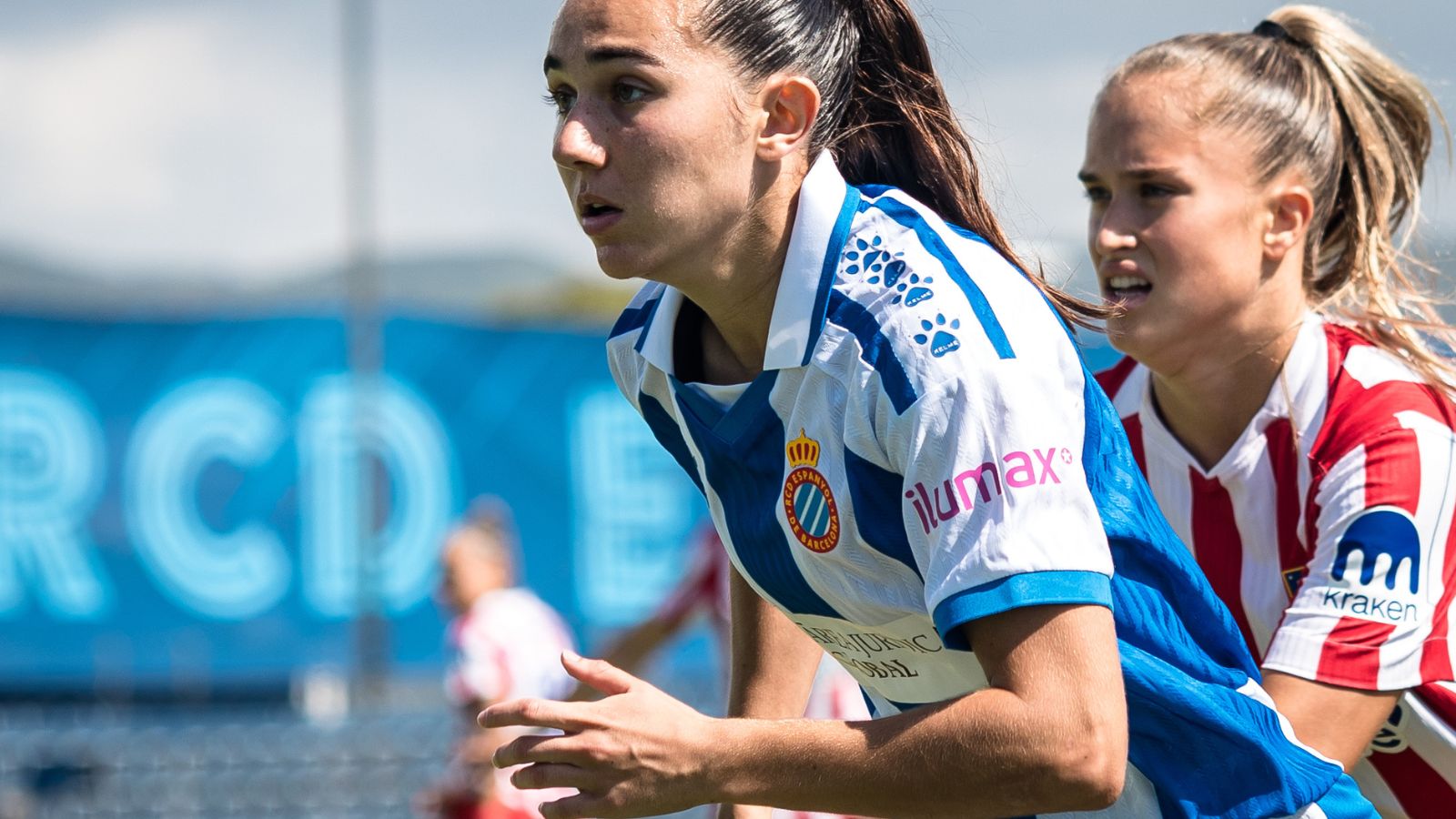 Ona Baradad jugando contra el Atlético de Madrid. Foto: ytfotografiaesports