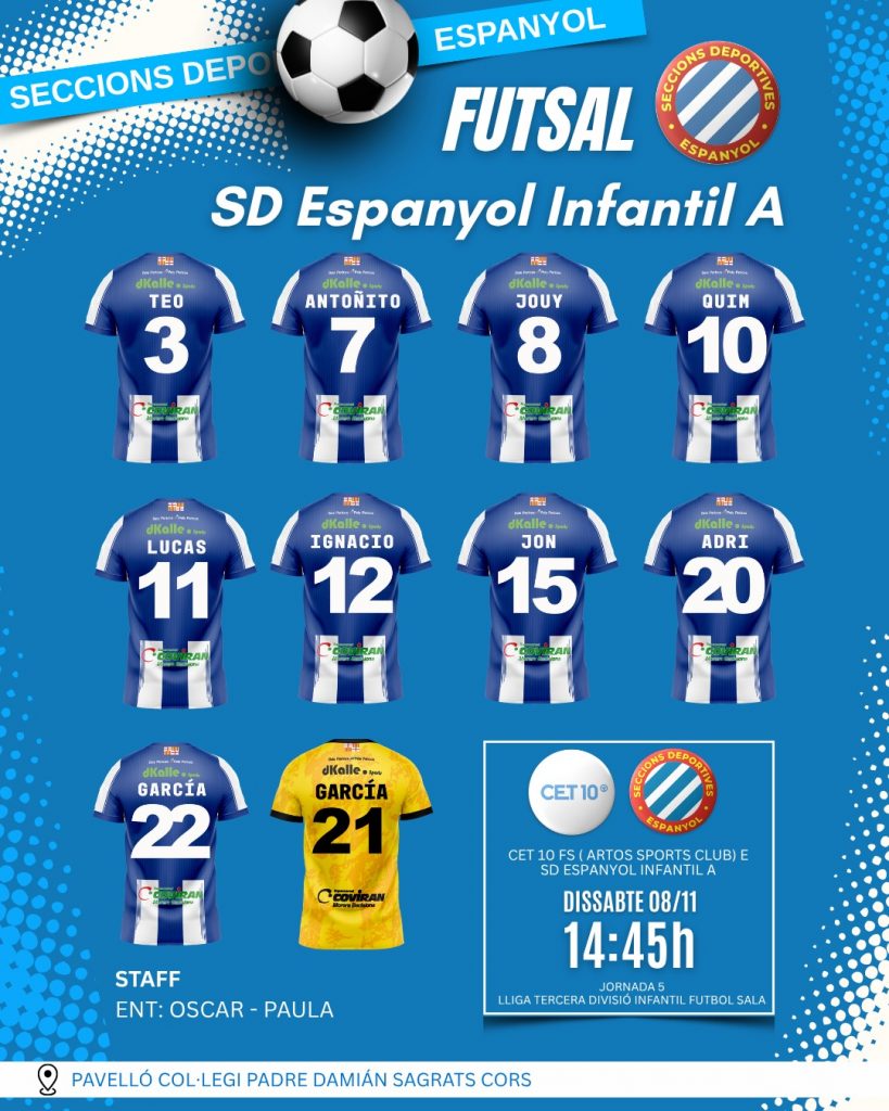 Convocatoria SD Espanyol Infantil A