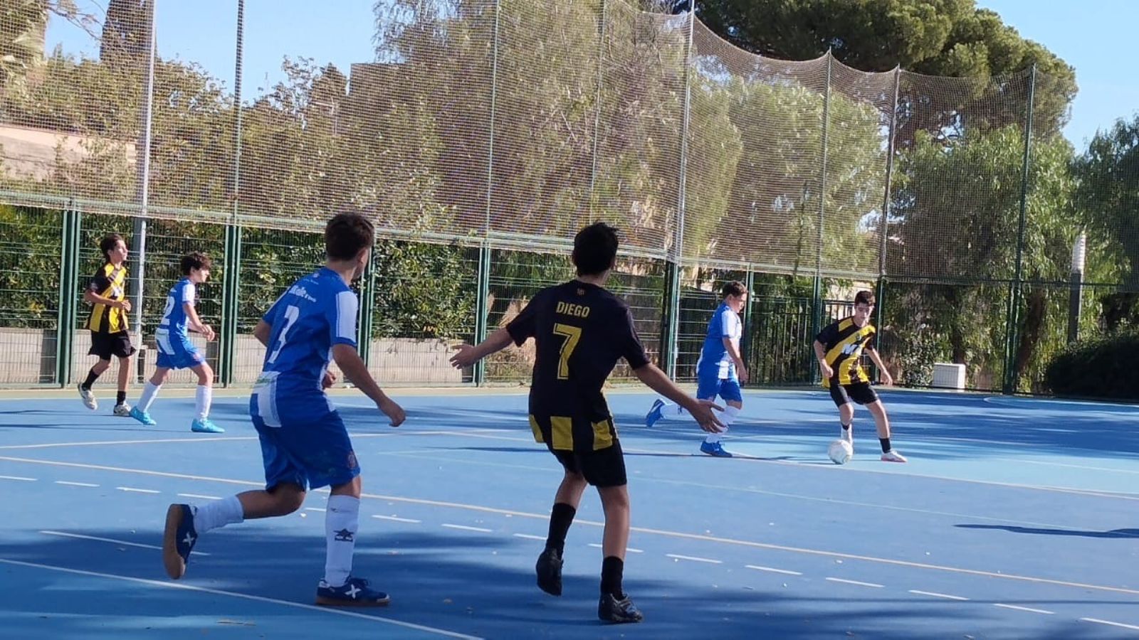 Image del equipo Infantil en un partido de esta temporada